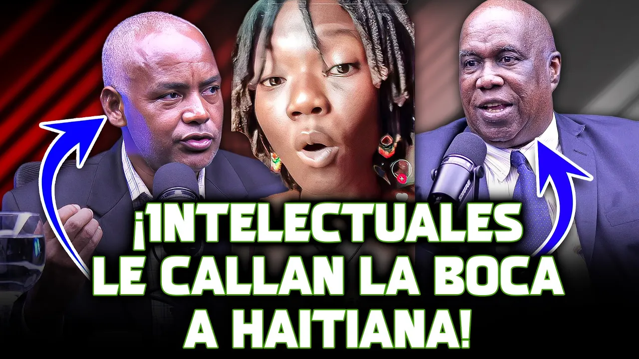 ¡Haitiana Que Insultó Al Presidente Se Queda Sin Respuesta Ante Estos Dos Intelectuales Dominicanos!