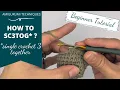 How to single crochet 3 stitches together sc3tog beginner crochet tutorial
