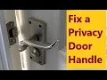 Repair fix a Bathroom Toilet Door Lock Thumb turn Easy home made cam washer