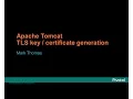 Apache Tomcat TLS Key and Certificate Generation