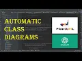 how to make automatic class diagrams from android studio using plantUML