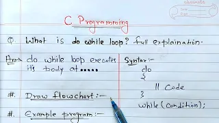 Do While Loop in C Programming