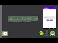 Android Bangla Tutorial 43 Internal Storage Java Android App Development for beginner