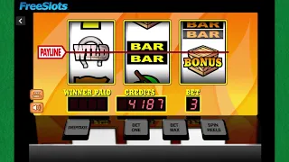Freeslots Flaming Crates classic slot machine bonus mode