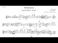Thais Meditation | J. Massenet | Violin Sheet Music | Piano Accompaniment