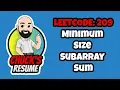 Leetcode 209 - Minimum Size Subarray Sum JavaScript