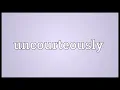 Uncourteously Meaning
