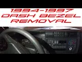 HOW TO REMOVE 94-97 DASH BEZEL ON S10 - SONOMA