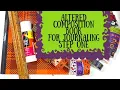 Step One Creating a Junk Journal using a Altered Composition Book