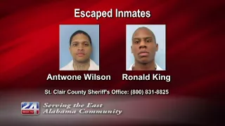 Two Escaped Inmates in St Clair County
