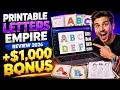 Printable Letters Empire Review 2026 - Worth It 1 000 Bonus