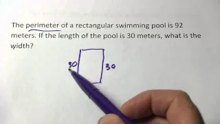 Finding the Side Length of a Rectangle Given its Perimeter or Area