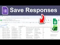 How To Save Google Form Responses To Sheets and Excel Step By Step