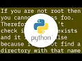 os path isdir returns false on unaccessible but existing directory