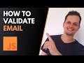 How to validate email with JavaScript