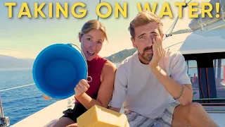 YACHT FLOODS 50 Miles Offshore. TIME TO PANIC?