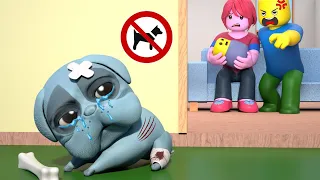 ROBLOX Brookhaven 🏡RP : The Poor Dog - Roblox Animation