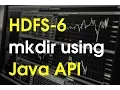How to create directory in fs using Java Api - mkdir command