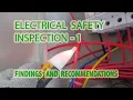RSC Electrical Safety Inspection - Findings and Recommendations