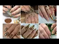 Golden Nail Design Gold Nails Charms