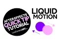 After Effects Tutorial QUICK TIP Liquid Motion Cells Dividing