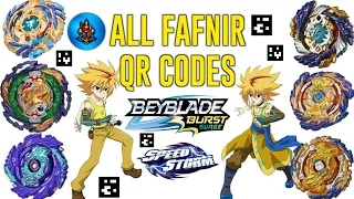 ALL FAFNIR QR CODES BEYBLADE BURST SURGE APP MIRAGE FAFNIR F6 ABYSS FAFNIR F6 WIZARD FAFNIR F5