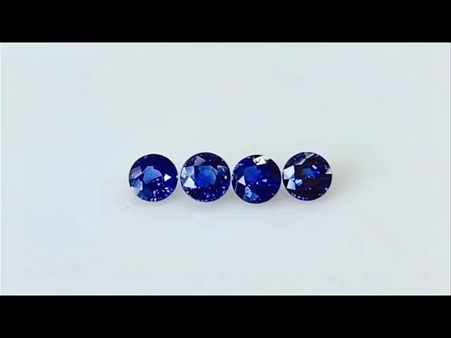 Round Medium Blue Sapphire