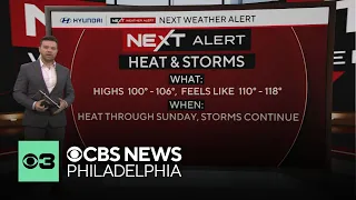 Severe thunderstorm warning in Philadelphia area as temperatures hit 100 degrees NEXT Weather