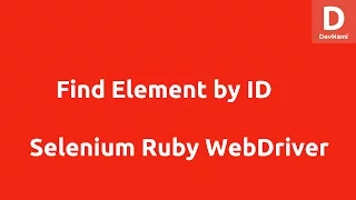 Selenium Ruby Find Element by ID