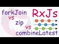 RxJs operators forkJoin vs zip vs combineLatest