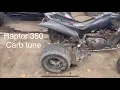 Jetting and tuning raptor 350 carb
