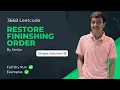 3668 Restore Finishing Order Leetcode Weekly Contest 465