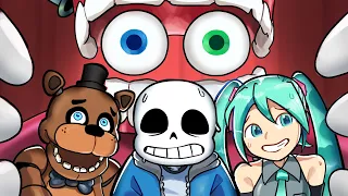 DIGITAL CIRCUS but NEW MEMBERS JOIN?! (Indie Crossover Animation)
