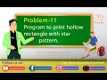 Program to print hollow rectangle with star pattern