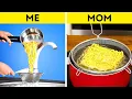 Lagu Me VS Mom || Simple Cooking Hacks to Become a Chef!