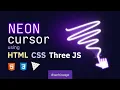 Neon Cursor Animation CSS Three js Attractive Animation Tech Incept
