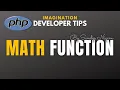 PHP Math Functions PHP Math Functions Tutorial