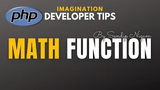PHP Math Functions PHP Math Functions Tutorial