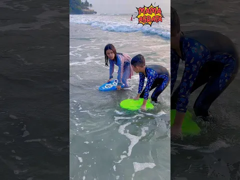 Agra lomba renang pakai papan renang kalah dimarahin ayah⁉️Part 2394