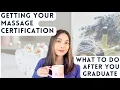 How To Get Your Massage Therapy Certification What To Do After You Graduate Massage School