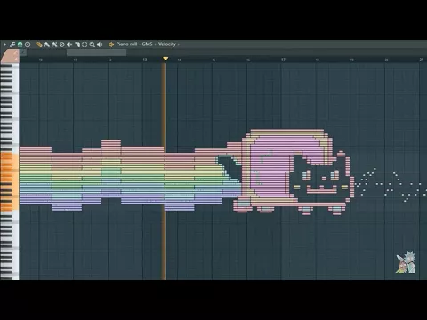 Download MP3 What Nyan Cat Sounds Like - MIDI Art