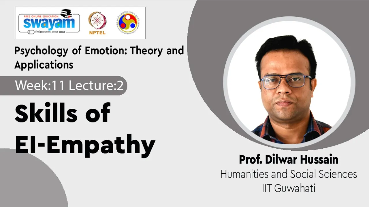 Lecture 27: Skills of EI-Empathy