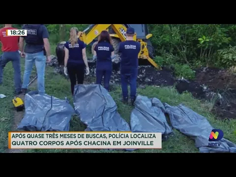 Após quase três meses de buscas, polícia localiza quatro corpos após chacina em Joinville
