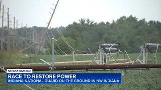 Indiana National Guard deployed to help with NW Indiana storm recovery more than 200K without power