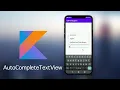 AutoCompleteTextView Tutorial Android Studio 2020