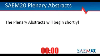 Plenary Session Presentation of Abstracts 1 4
