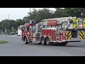 Pinellas Park Fire Dept Lieutenant Rescue 36 Truck 33 and Rescue 33 returning