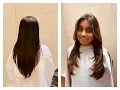CORTE EN V SIN CAPAS - V Shape haircut without layers