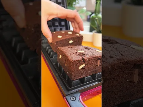 You Need to Try this Brownie Hack Now! #brownie #dessert #waffle