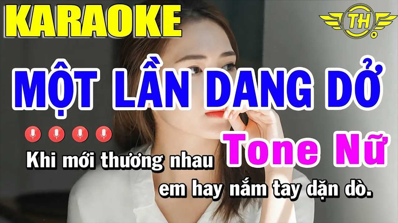 Karaoke Một Lần Dang Dở Tone Nữ Nhạc Sống | Trọng Hiếu